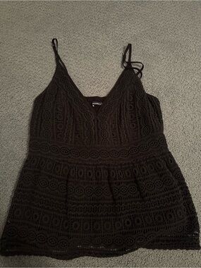 Abercrombie & Fitch Black Lace V-Neck Camisole